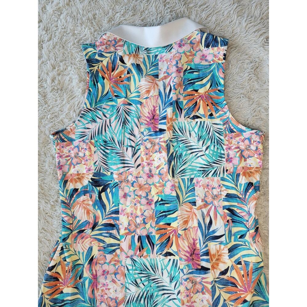 Tommy Bahama Abby Positano Palms IslandZone Tropical Dress Pockets Womens Large - Picture 7 of 10